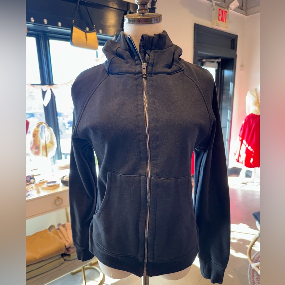 Zyia Active Full Zip Sweatshirt. Size M. Black